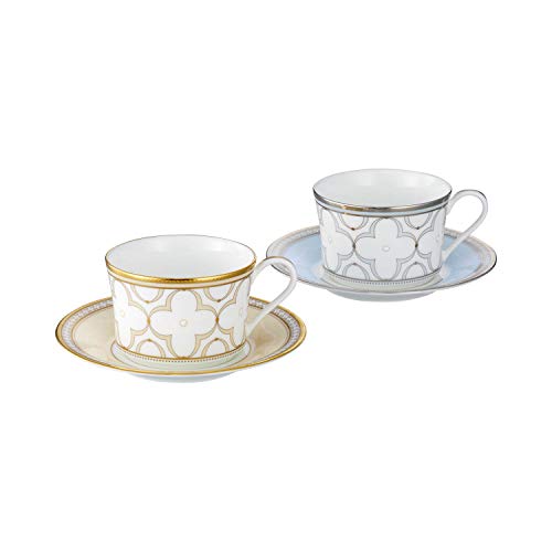 専用 ノリタケ Noritake 茶ペイ 碗皿 湯のみ ペアセット ノリタケ Noritake ジョージアンターコイズ ティー・コーヒー碗